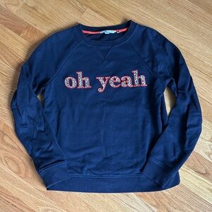 Boden navy oh yeah sweatshirt